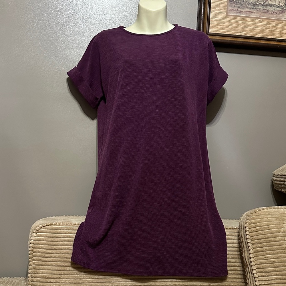 Anthropologie Alya Plum Dress or Long top size Small
